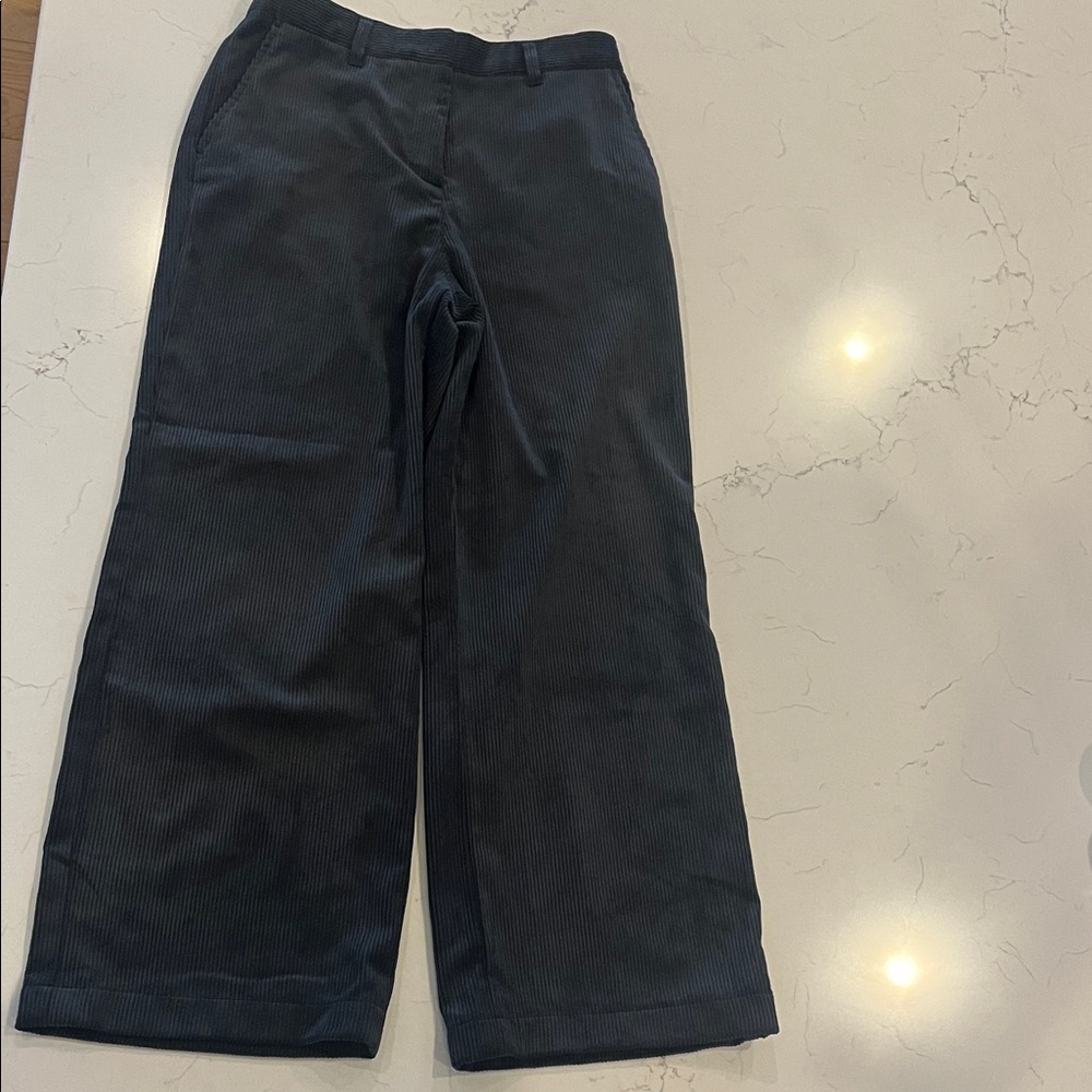 NEW Black Juniors/women’s Wide-Leg Corduroy Pants